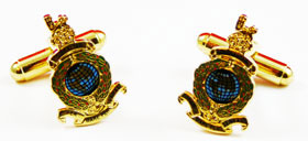 RM Globe & Laurel Cufflinks